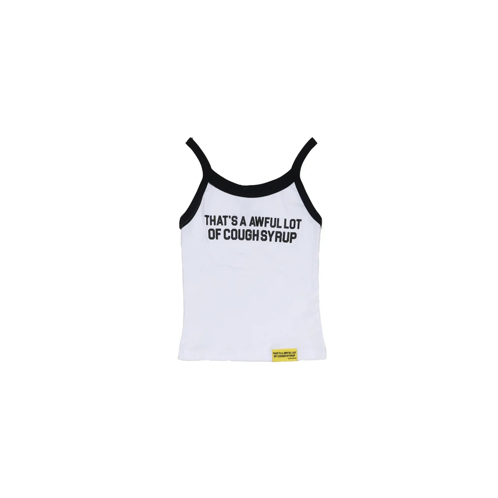 ALOCS Spaghetti Strap Crop Top 'BLACK/WHITE'