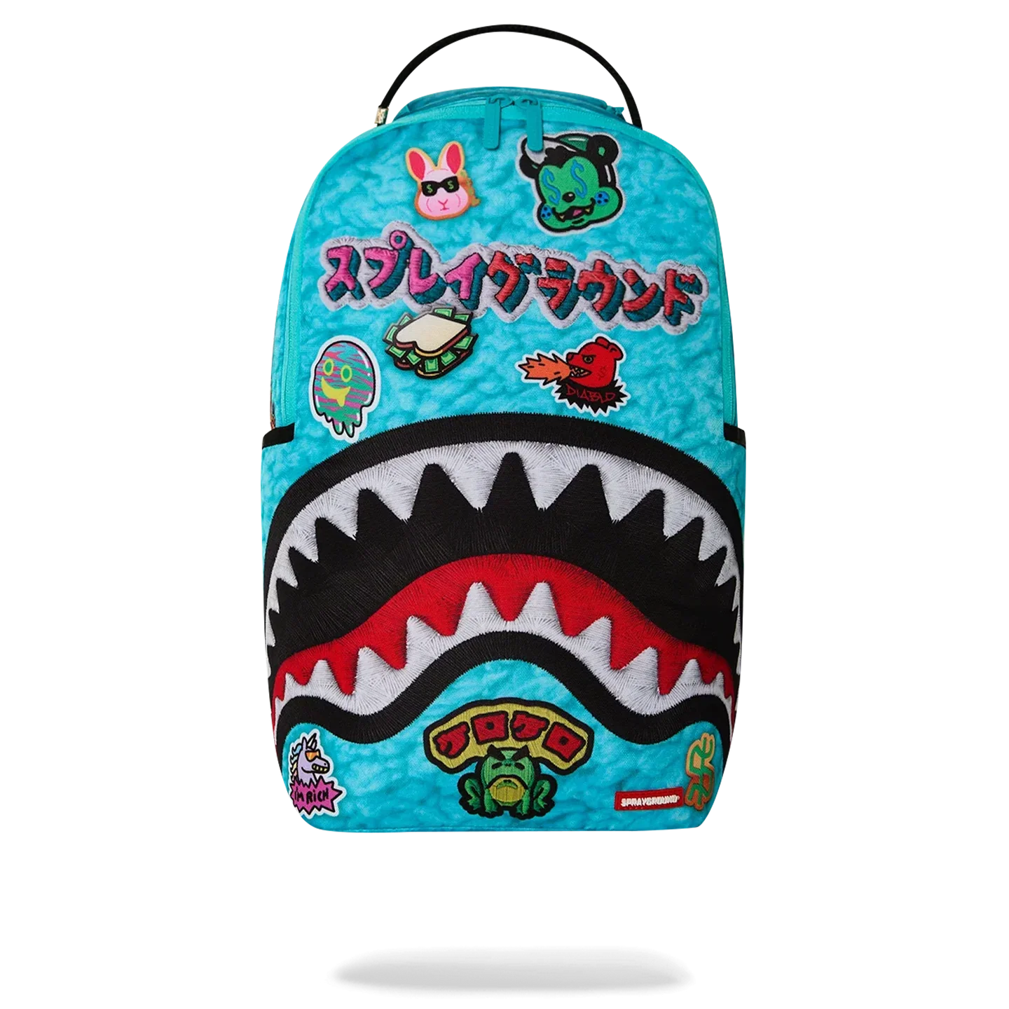 Embellished Fleece Monster Backpack
