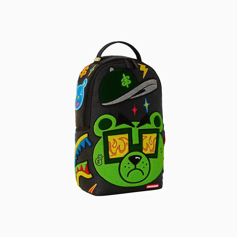 Colorful Money Bear Cheneille DLXSV Backpack