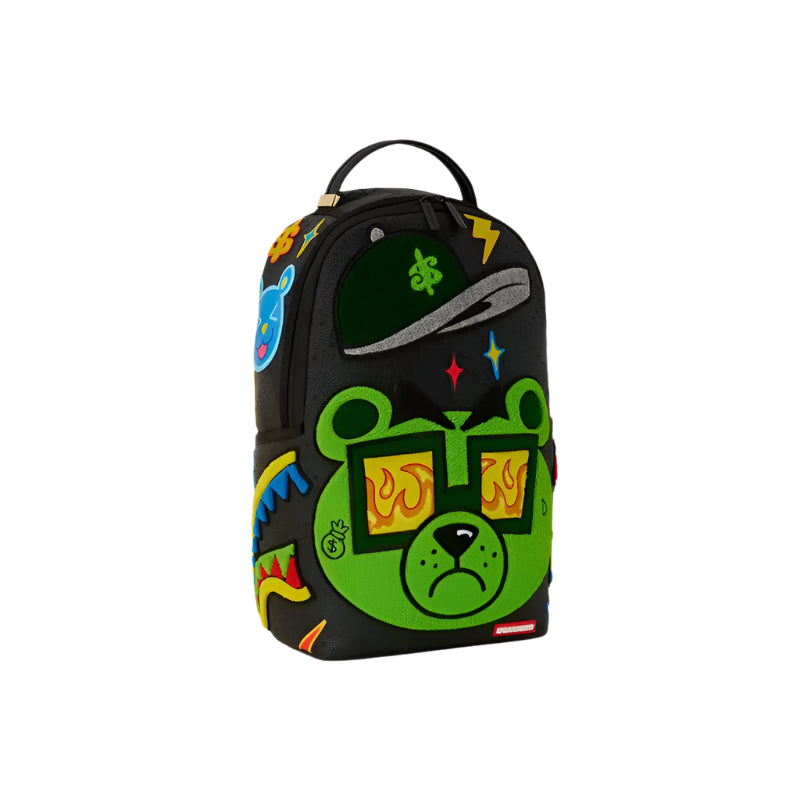 Colorful Money Bear Cheneille DLXSV Backpack