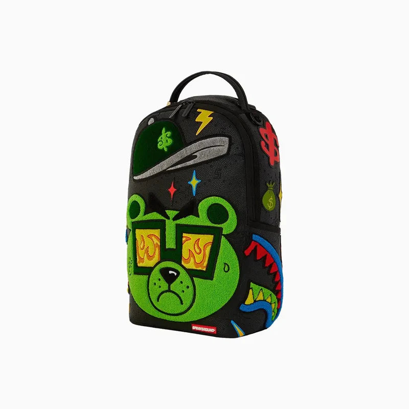 Colorful Money Bear Cheneille DLXSV Backpack