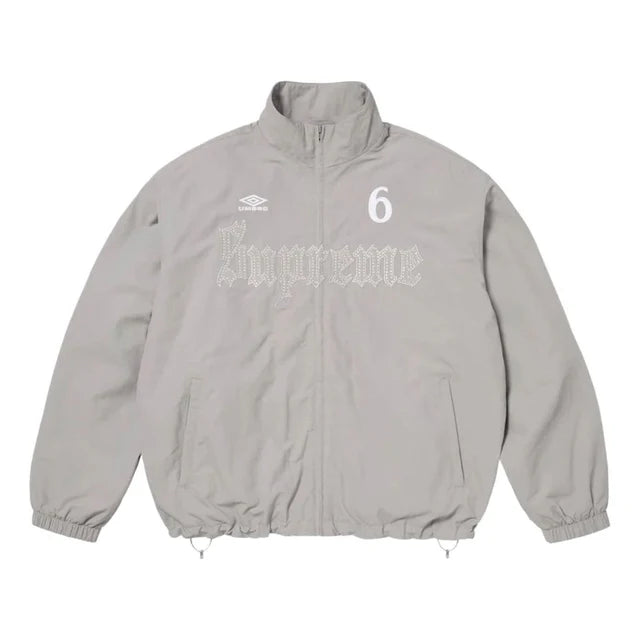 Supreme Umbro Rhinestone Track Jacket Light Grey