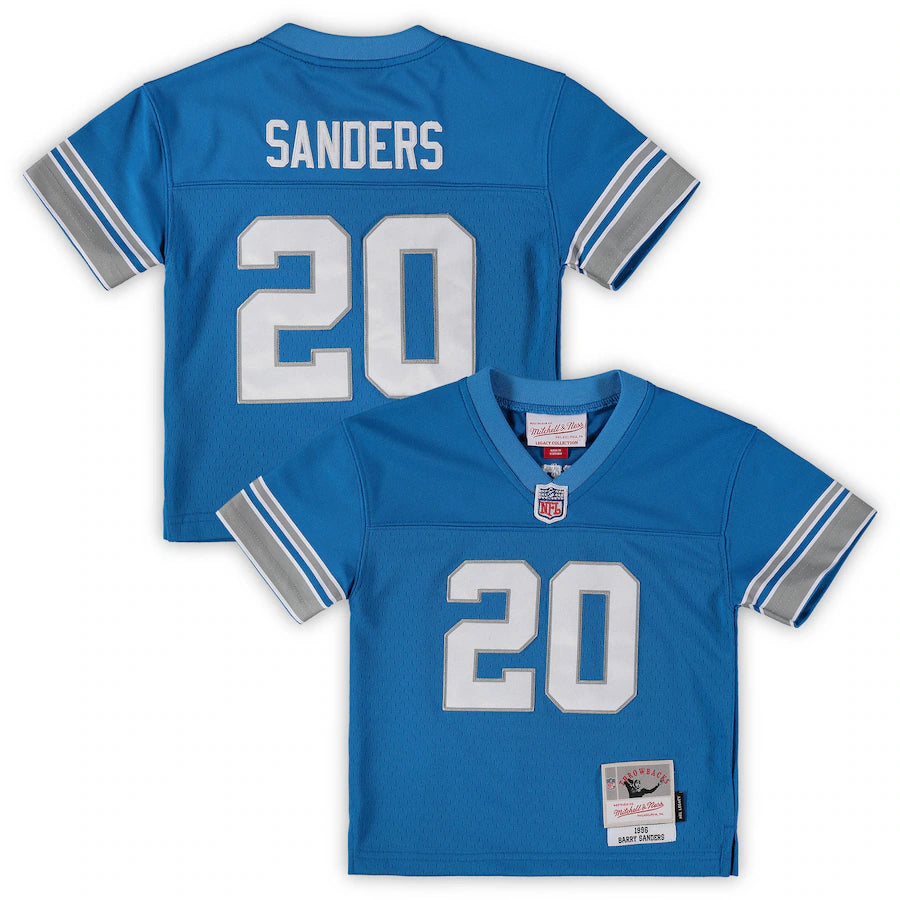 Mitchell & Ness Barry Sanders Blue Detroit Lions 1996 Retired Legacy Jersey (kids)