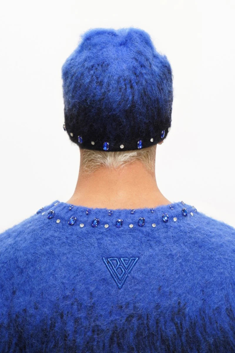 Triage Mohair Blue Beanie