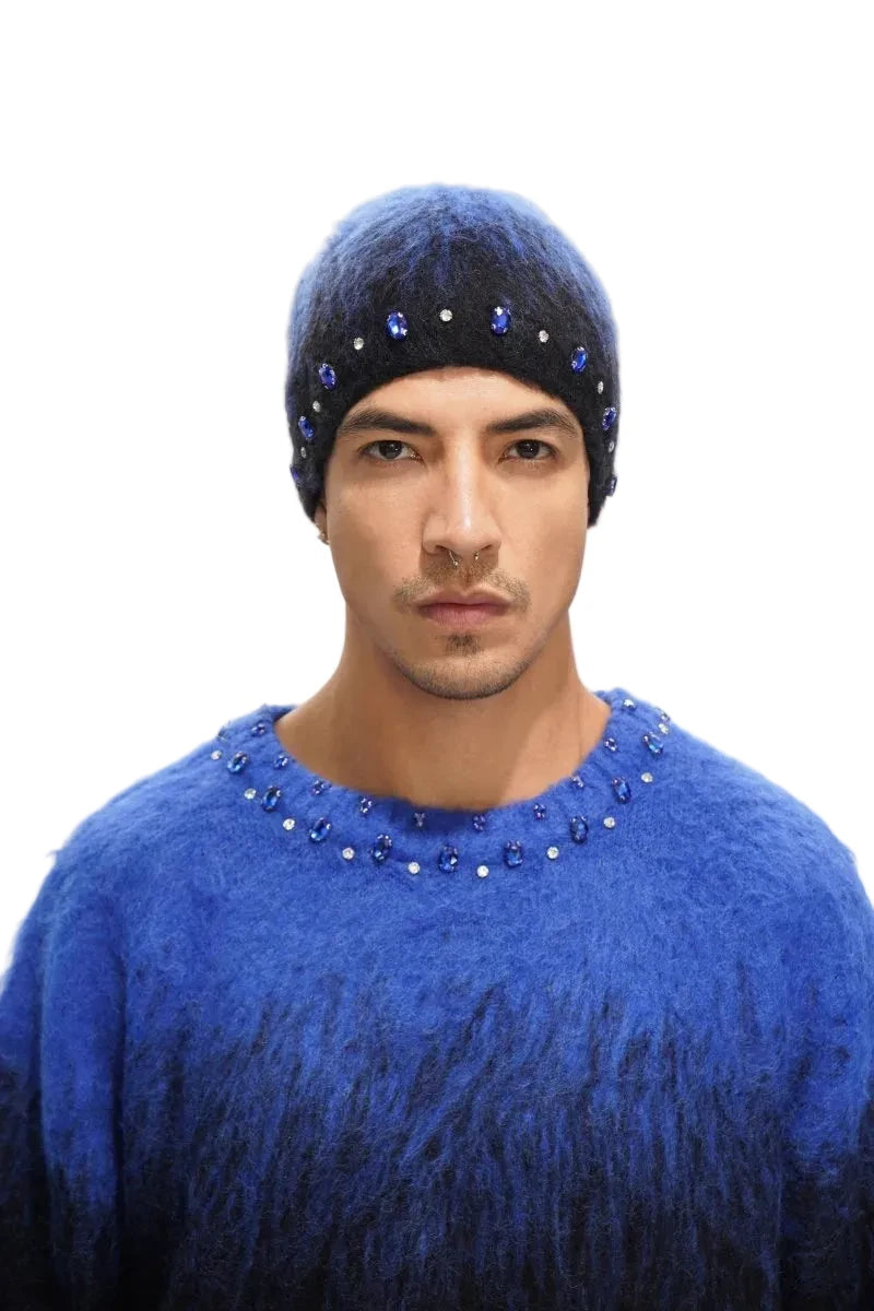 Triage Mohair Blue Beanie