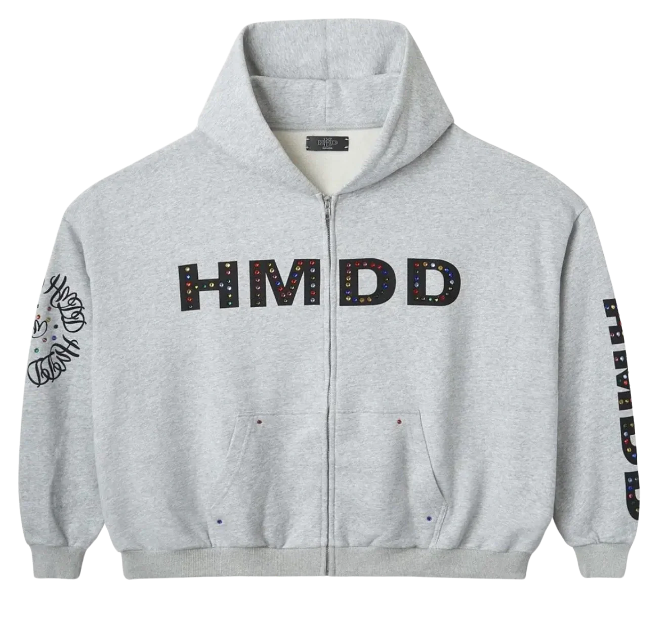 HMDD 'Chimstone' Grey Zip Up Hoodie