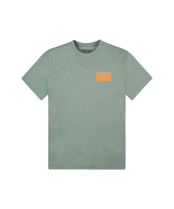 Paper Planes Stacked Tee - ICEBERG GREEN