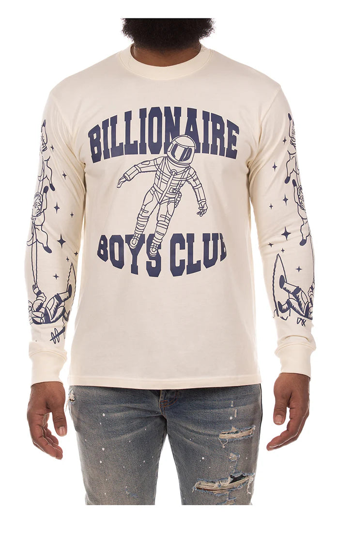 BB gravity ls knit - White