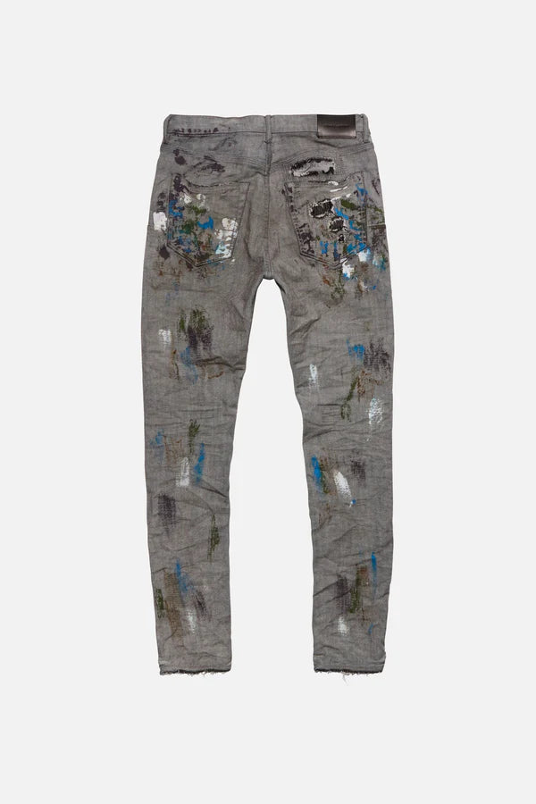 PURPLE BRAND Reverse Dirty Repair Jeans 'Grey'