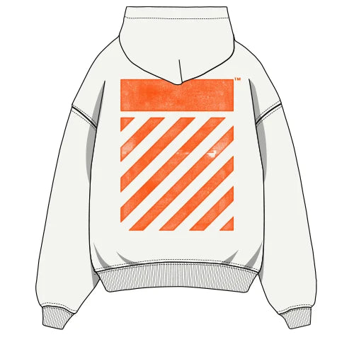 OFF WHITE LAB MEN DIAG HOODIES