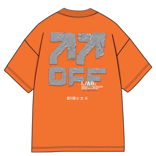 L/AB OFF ACTIVE DUCT TAPE S/S T-SHIRT 'ORANGE TIGER'