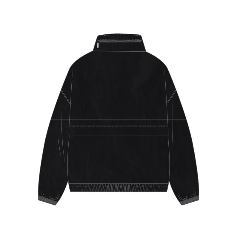 L/AB REFLECTIVE DIAG WINDBREAKER BLACK JACKET