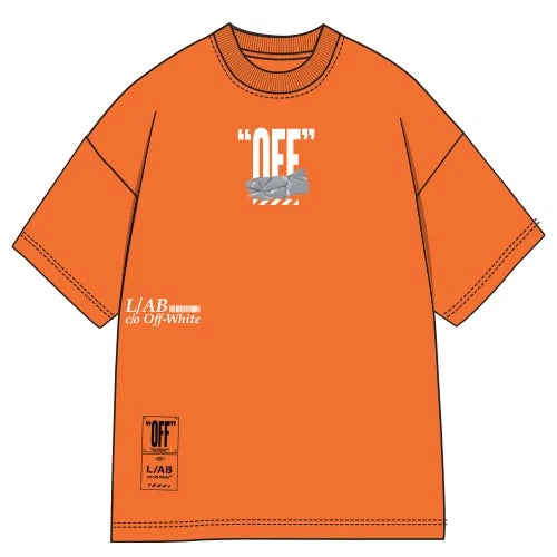 L/AB OFF ACTIVE DUCT TAPE S/S T-SHIRT 'ORANGE TIGER'
