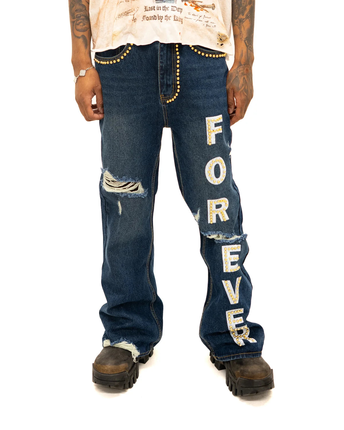 Forever Flared Jeans 'Dark Blue'