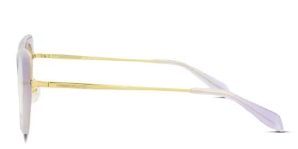 Alexander McQueen Cat-Eye Frame Purple/Clear
