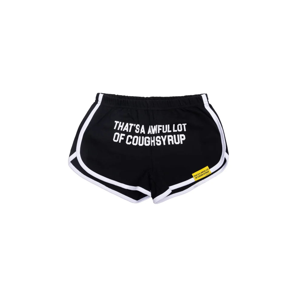 ALOCS WOMENS BOOTY SHORTS - BLACK/WHITE