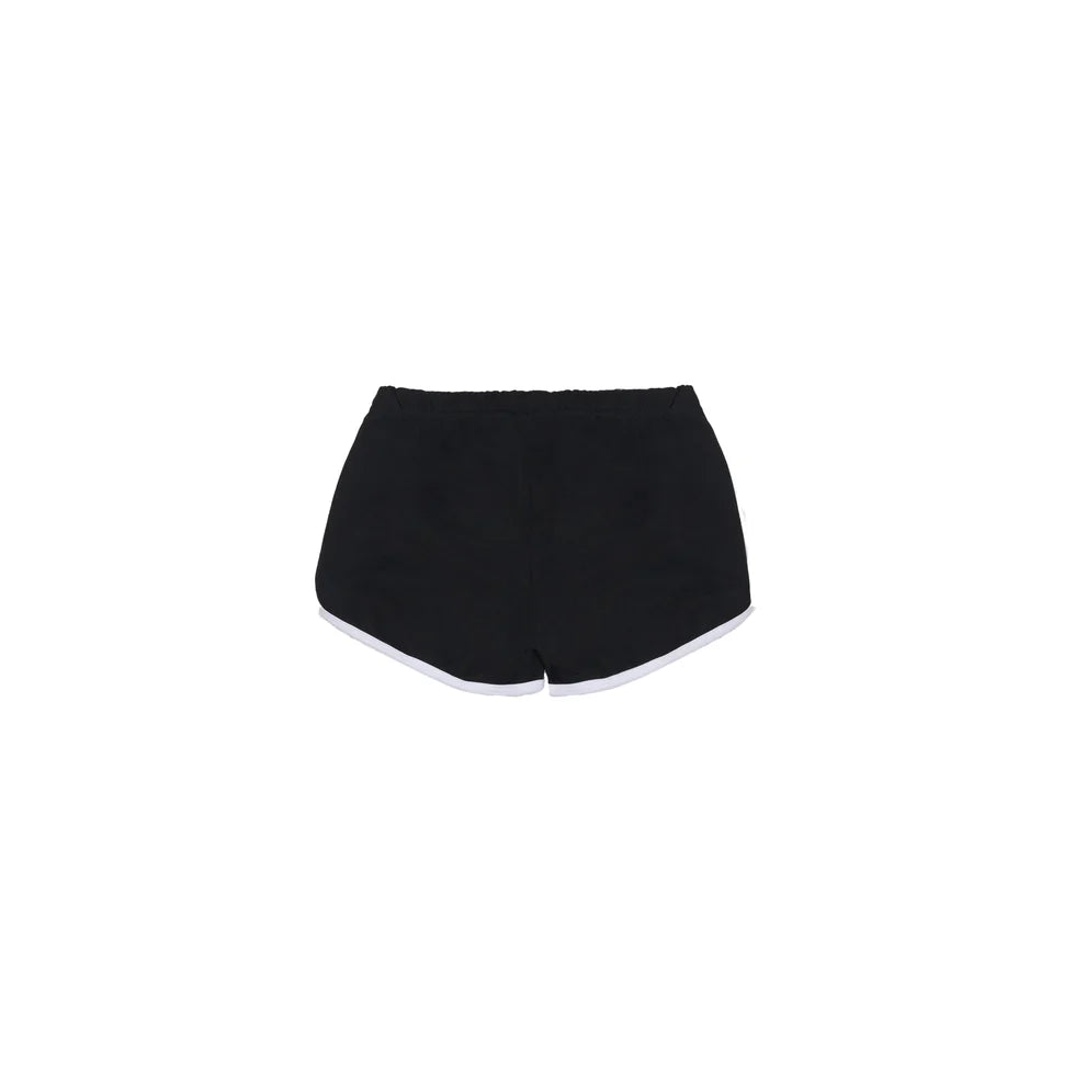 ALOCS WOMENS BOOTY SHORTS - BLACK/WHITE