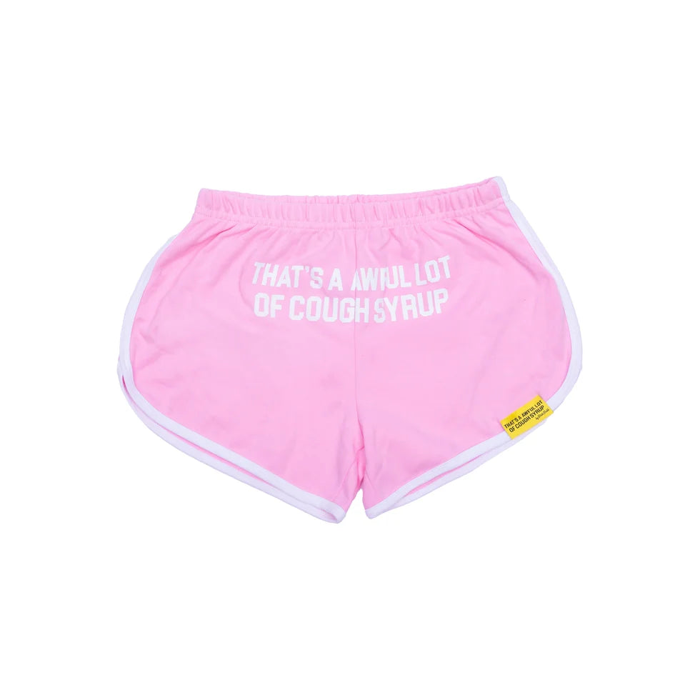 ALOCS Women's Booty Shorts PINK/WHITE