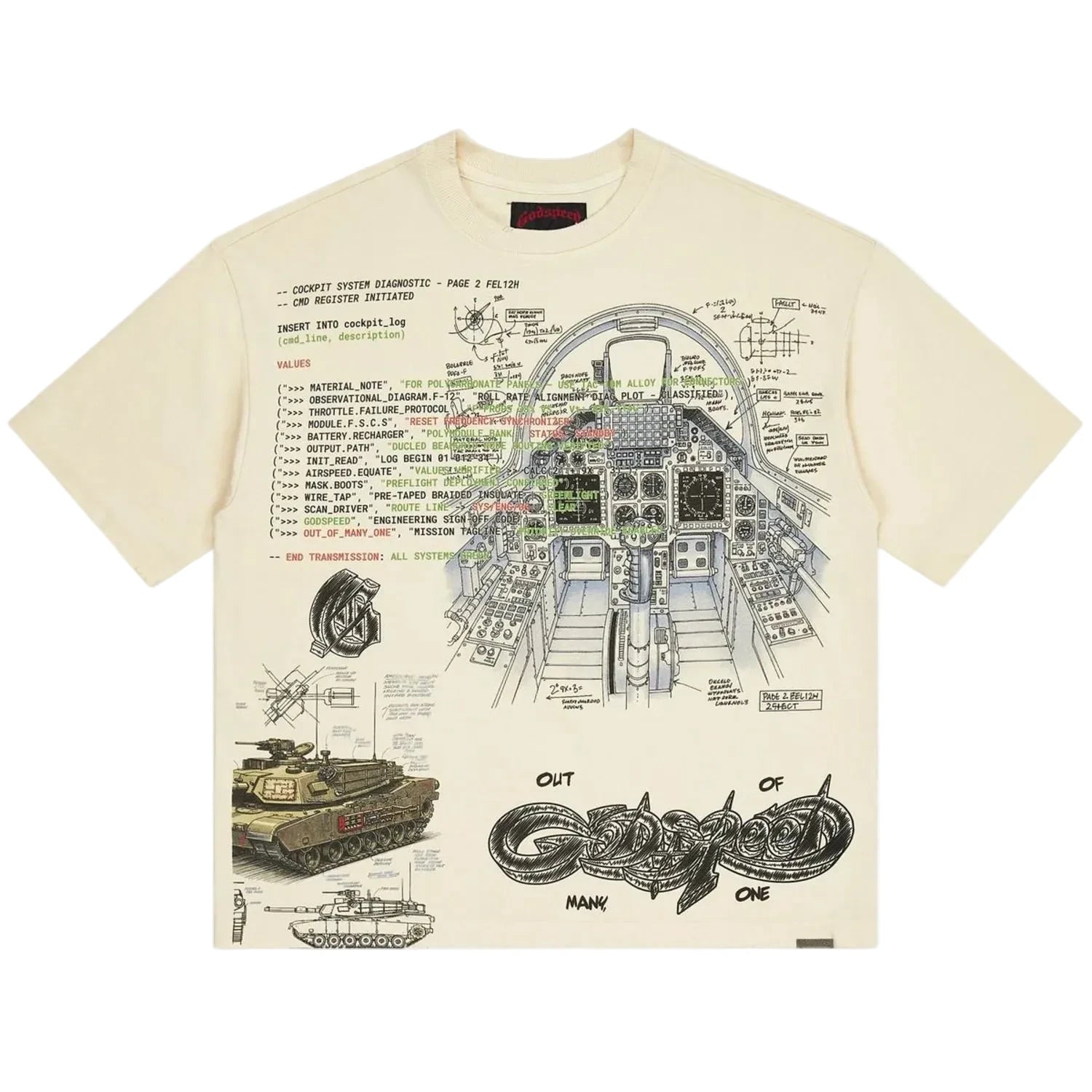 Godspeed Art Of War Tee Bone